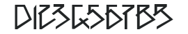 1001head Font numbers preview