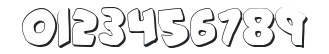 #44 Font Shadow numbers preview