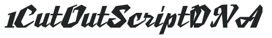 1 CutOut Script DNA letters preview