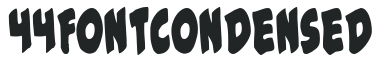 #44 Font Condensed preview