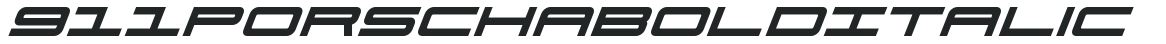 911 Porscha Bold Italic preview