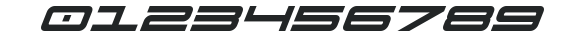 911 Porscha Bold Italic numbers preview