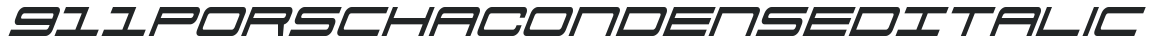 911 Porscha Condensed Italic preview