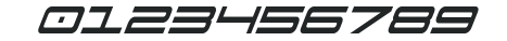 911 Porscha Condensed Italic numbers preview