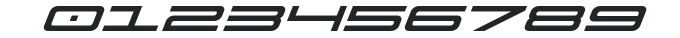 911 Porscha Expanded Italic numbers preview