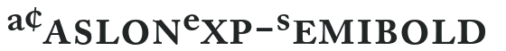 ACaslonExp-Semibold letters preview