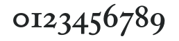 ACaslonExp-Semibold numbers preview