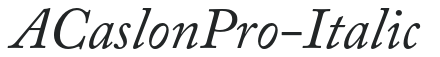 ACaslonPro-Italic preview