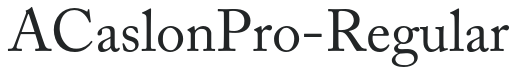 ACaslonPro-Regular preview