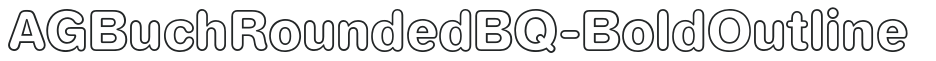AGBuchRoundedBQ-BoldOutline preview