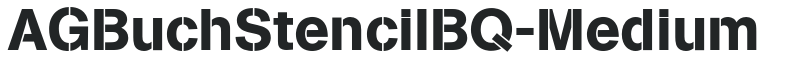 AGBuchStencilBQ-Medium preview