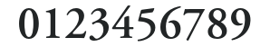 AGaramond-Semibold numbers preview