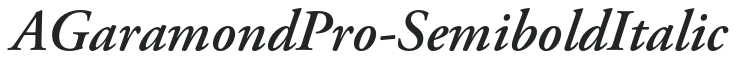 AGaramondPro-SemiboldItalic preview