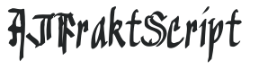 AIFraktScript letters preview