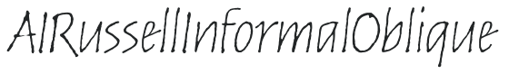 AIRussellInformalOblique preview