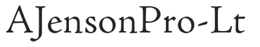 AJensonPro-Lt preview