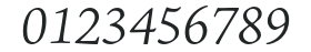 AJensonPro-LtIt numbers preview