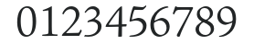 AJensonPro-Lt numbers preview
