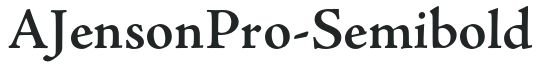 AJensonPro-Semibold preview