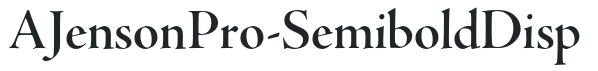 AJensonPro-SemiboldDisp preview