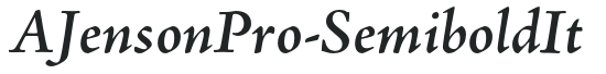 AJensonPro-SemiboldIt preview