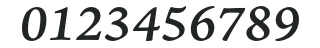AJensonPro-SemiboldItCapt numbers preview