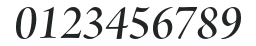 AJensonPro-SemiboldItDisp numbers preview