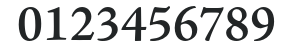 AJensonPro-Semibold numbers preview