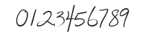 AL Script Hand numbers preview
