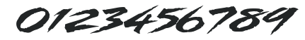 A&S Xtreme Script swash numbers preview