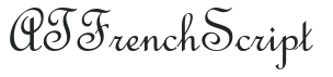 ATFrenchScript letters preview