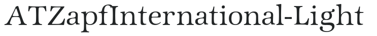 ATZapfInternational-Light preview