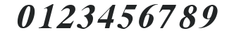 AWRomanGk Bold Italic numbers preview