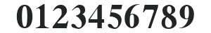 AWRomanGk Bold numbers preview