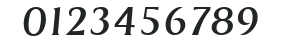 AaronBecker Italic numbers preview