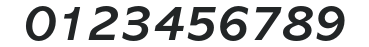 AbadiMTStd-BoldItalic numbers preview