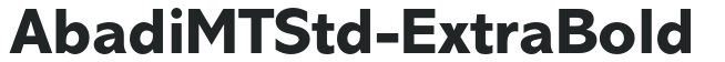 AbadiMTStd-ExtraBold preview