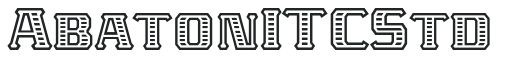 Abaton ITC Std letters preview