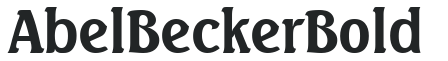 AbelBecker Bold preview