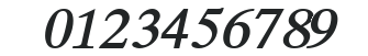 Academiury-ITV Bold Italic numbers preview