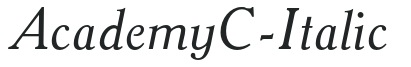 AcademyC-Italic preview