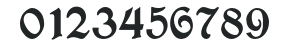 AcademyText-Regular numbers preview