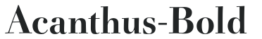 Acanthus-Bold preview