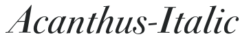 Acanthus-Italic preview