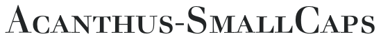 Acanthus-SmallCaps preview