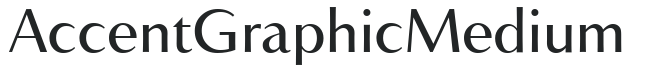AccentGraphicMedium letters preview