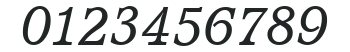 Accolade-Serial-RegularItalic numbers preview