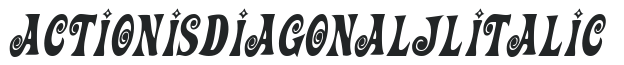 Action Is, Diagonal JL Italic preview