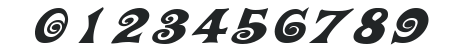 Action Is, Wide & Diagonal JL Expanded Italic numbers preview
