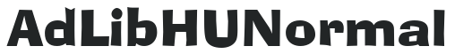 Ad Lib HU Normal letters preview